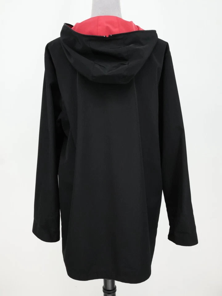 Chaqueta Fennelli Gallery para mujer 12 negra rosa reversible con capucha cremallera gabardina Foto 2 de 4