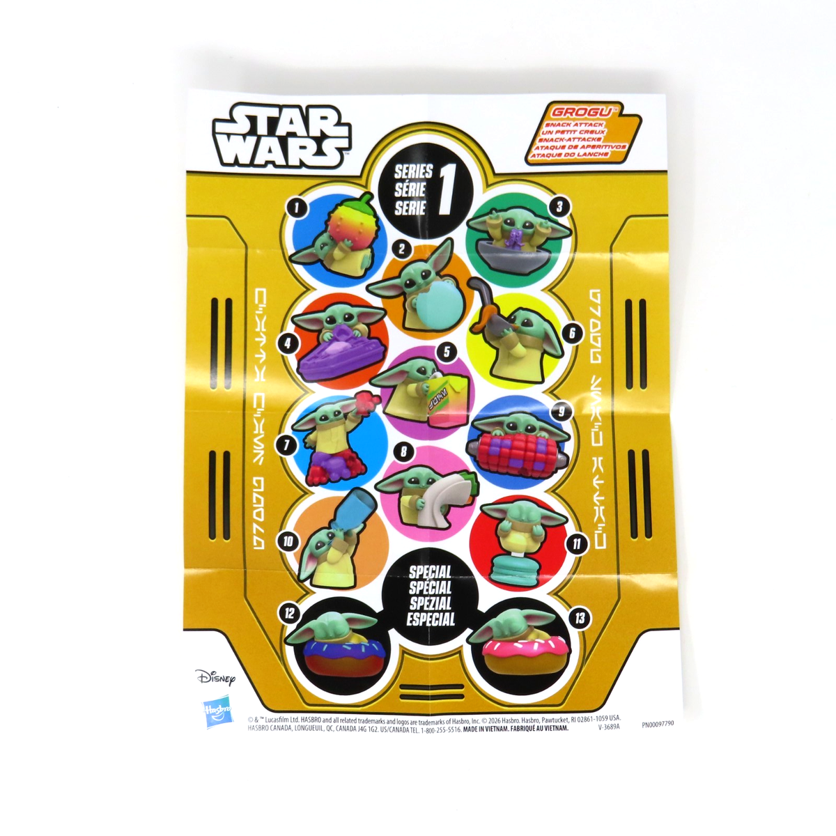 【レア】Star Wars Grogu Snack Attack 3点セット① Star Wars Grogu Snack Attack Series 1 Figure YOU CHOOSE Baby Yoda