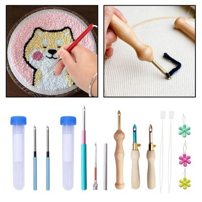 Punch Needle Stickerei Kits Gobelin Teppich Garn Herstellung DIY Nähwerkzeug