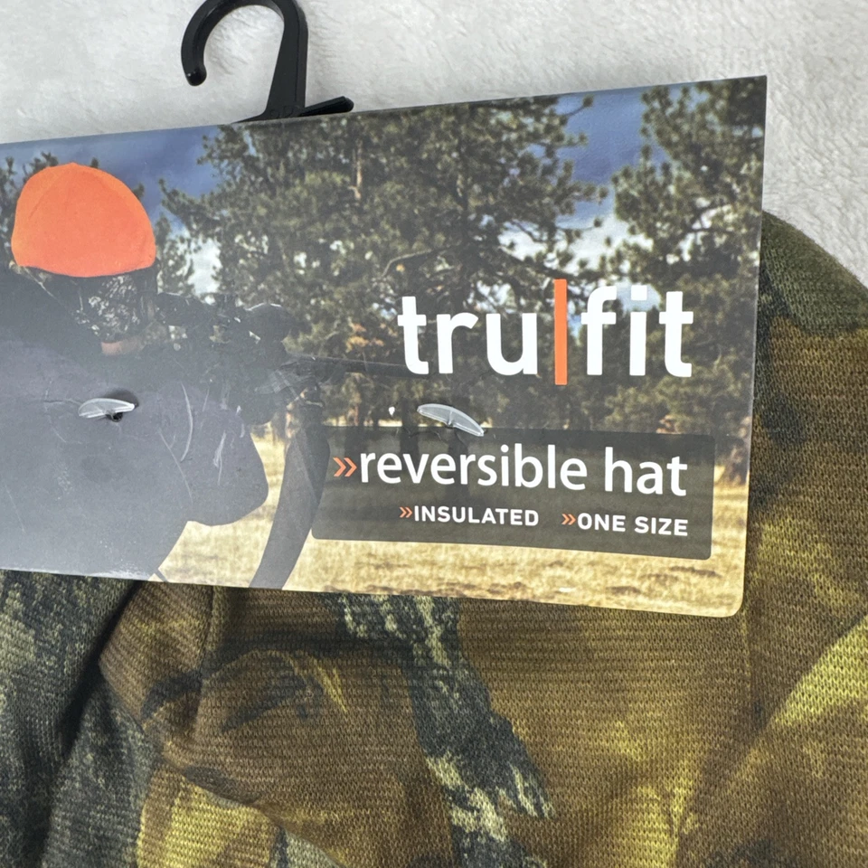 NWT Mens Tru Fit Reversible Real Tree Camouflage Beanie Hat One Size - Image 2 of 4