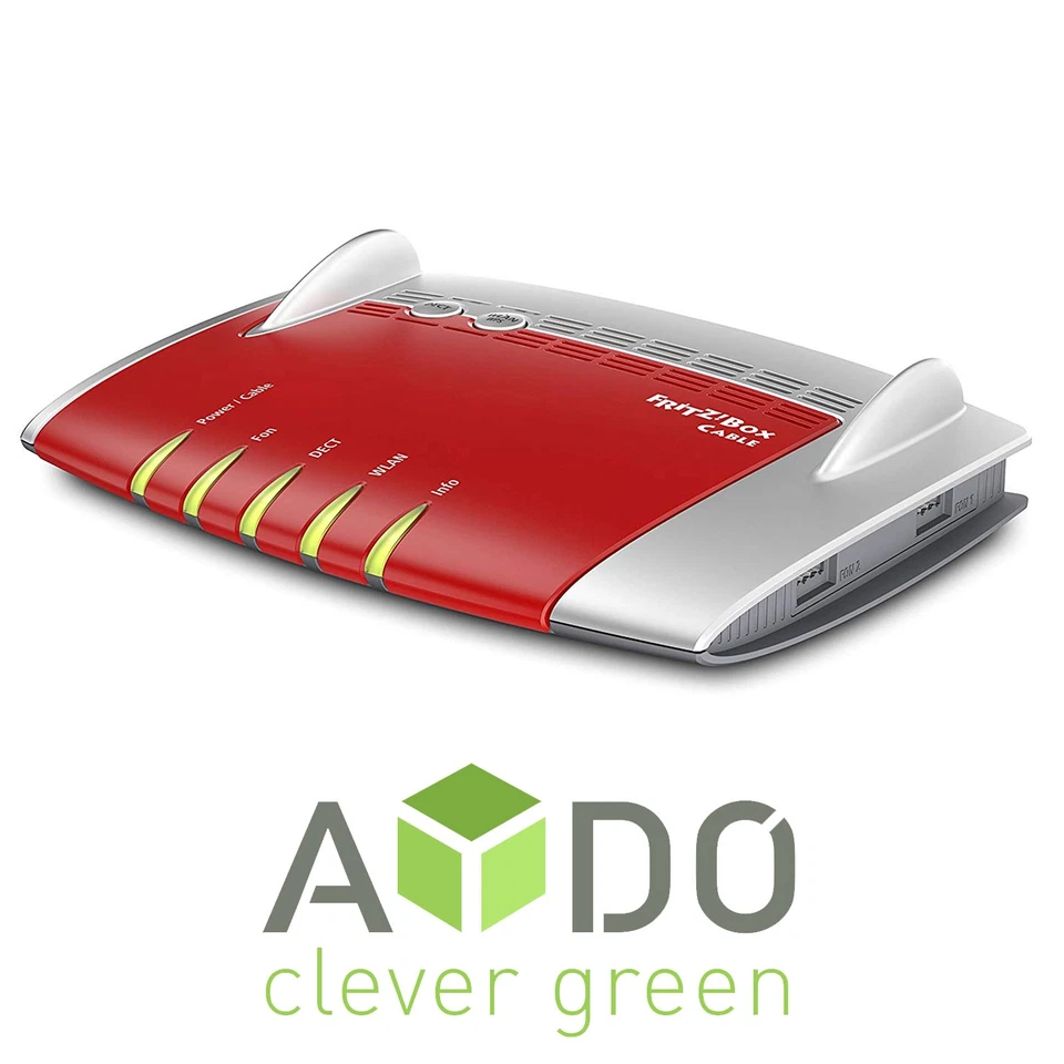 AVM FRITZBox 6490 Kabelmodem 4-Port Gigabit WLAN MESH Router *Frei nutzbar* - Bild 2 von 3