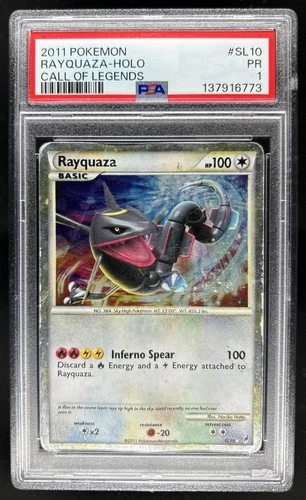 2011 Pokemon Call of Legends Rayquaza Holo #SL10 PSA 1