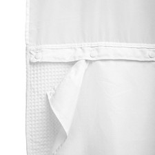 Hookless Shower Curtain Liner With Snaps 70 W x 54 H Polyester Fabric Curtain