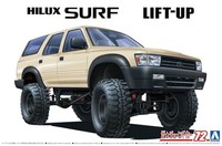 Aoshima 1/24 Toyota VZN130G Hilux Surf Lift Up 1991 Off Road Model Kit Y866799