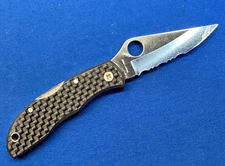 Spyderco Ladybug LCF Carbon Fiber Pocket Knife ATS-55 Japan