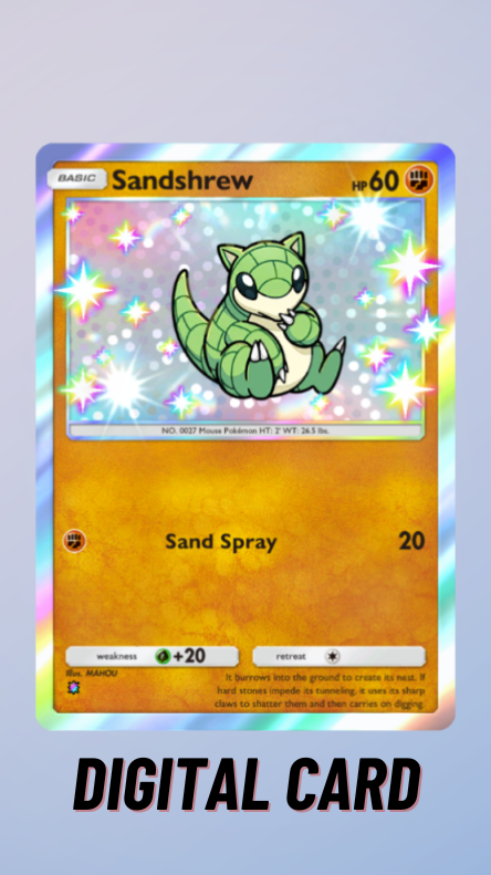 sandshrew pokemon card Sandshrew (27/76) [Topps Series 1 main image 0