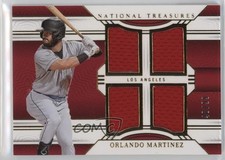 2024 Panini National Treasures Game Gear Swatches Quad /99 Orlando Martinez 1n41