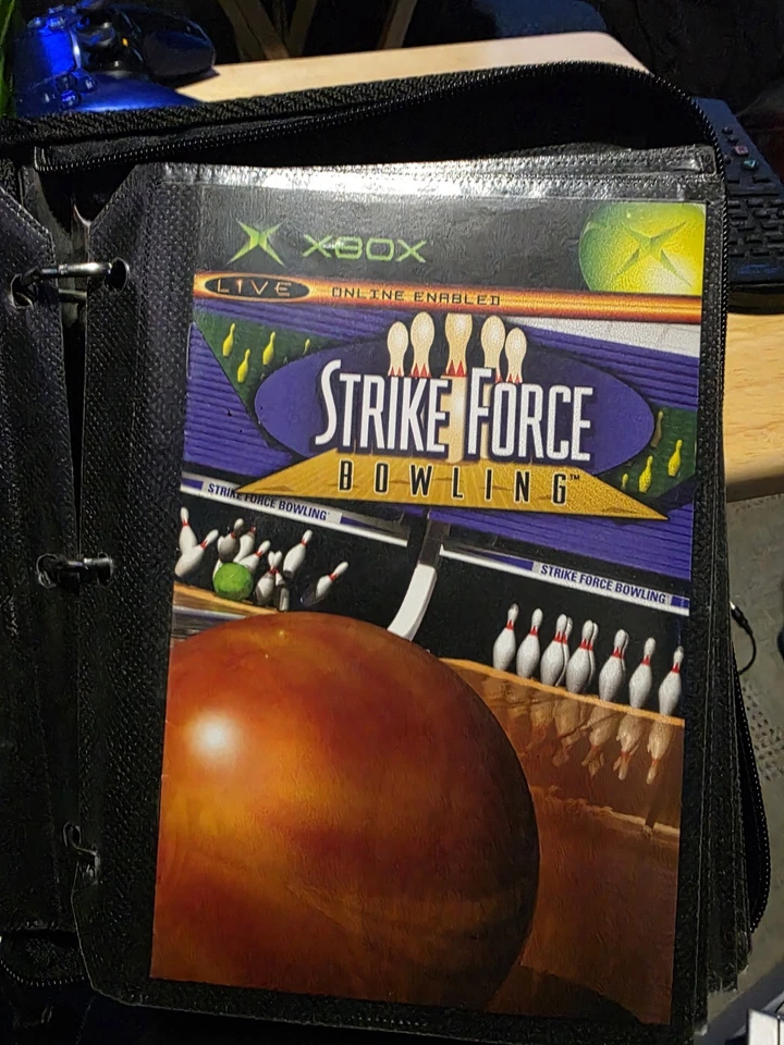 Large Original Microsoft Xbox CD Game Carry Case Travel Zip Up Bag - Image 2 of 4