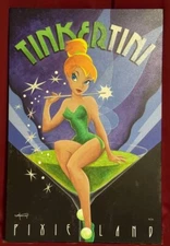 TINKERTINI giclee canvas Mike Kungl Tinkerbell Martini 36 x 24"  LE 93/95 Disney