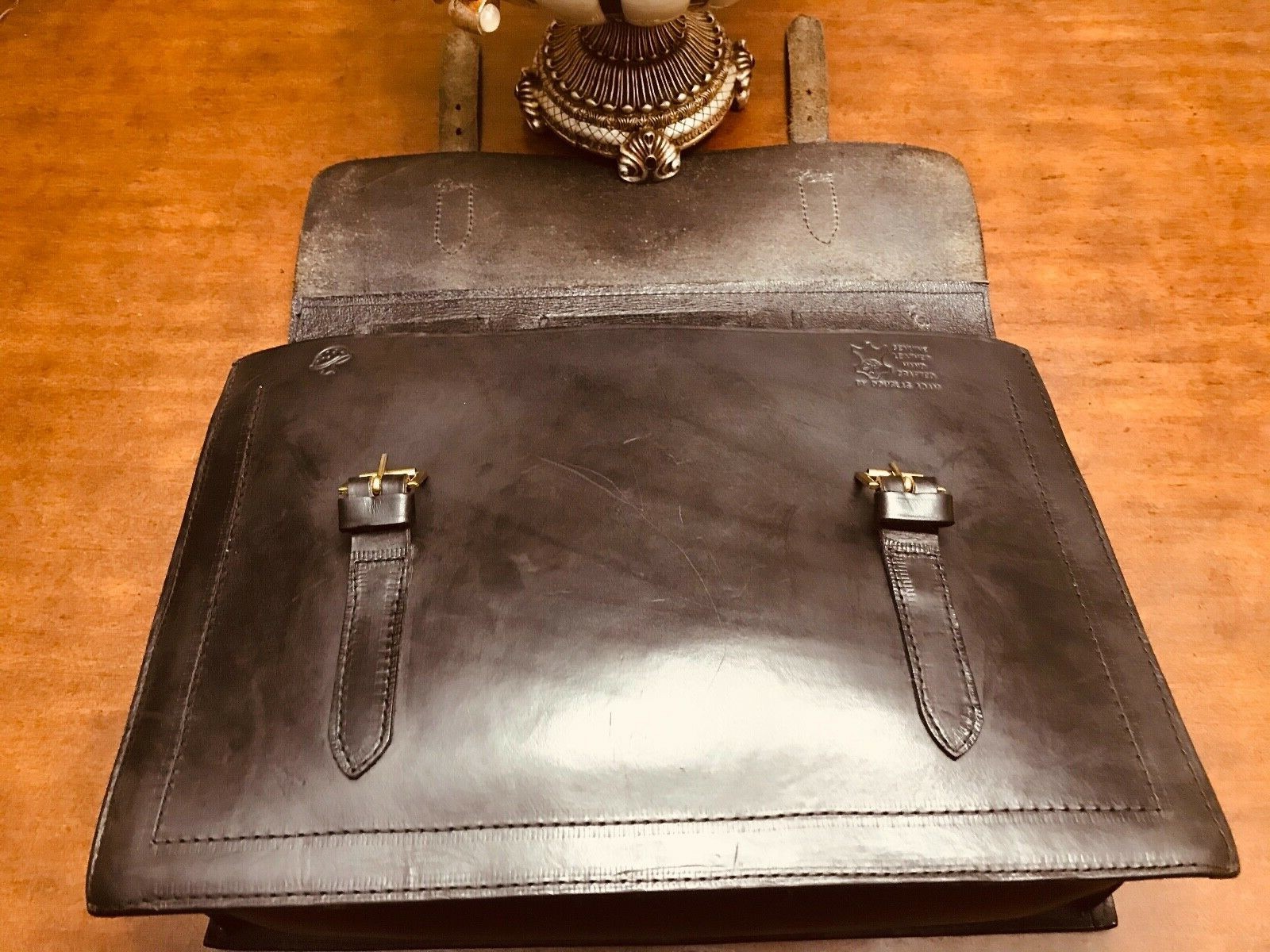 DOUGLAS ADAM English Black Thick Saddle Leather Bri… Gem