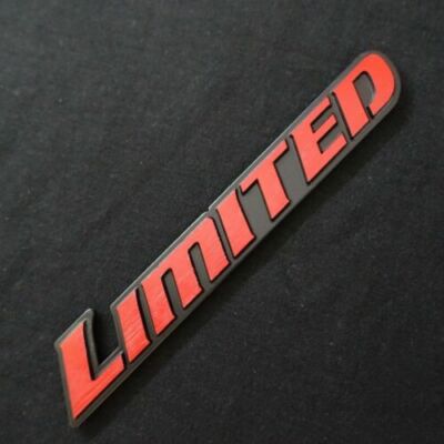 Metal Red Limited Edition Car Fender Emblems Trunk Sport Badge Decal Sticker