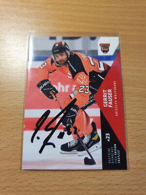 DEL 21-22 2021-2022 SIGNIERT Gerrit Fauser Grizzlys Wolfsburg