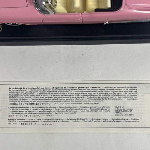 Solido L’ Age d'or 1957 Cadillac Biarritz Cabriolet 4500 Pink Vintage Diecast - Picture 11 of 14