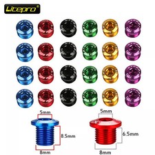 US 4/5PCS Single/Double/Triple Speed 6.5/8.5mm MTB Bike Chainring Bolts Screws