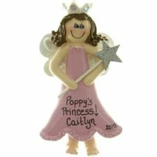 Princess Brown Personalized Christmas Tree Ornament