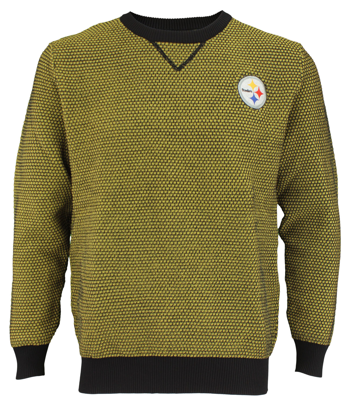 Мужской свитер с круглым вырезом из полиэстера FOCO NFL Pittsburgh Steelers, желтый