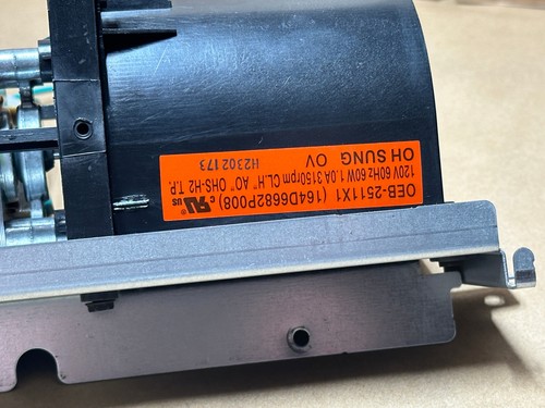 Genuine OEM GE Cafe Wall Oven Cooling Fan Assy w/ Sensor & Bracket - Picture 9 of 9