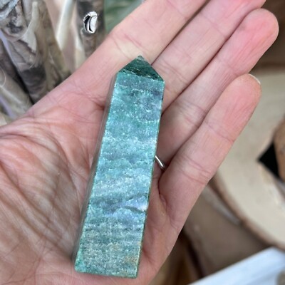 Nephrite Jade Small Obelisks Green Luck Crystal Point Tower Polished Gemstone