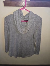 Amy Wear Women Gray Pullover Sweater XL