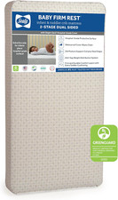 Firm Rest Antibacterial 2 Stage Waterproof Crib Mattress plus Toddler Bed Fit, 2