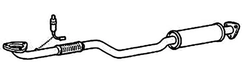 DAEWOO CHEVROLET LACETTI 1.6 1.4 2004-2004 Exhaust Front Silencer