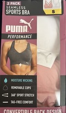Puma Performance Ladies' Seamless Sports Bra 2 Pack - H41