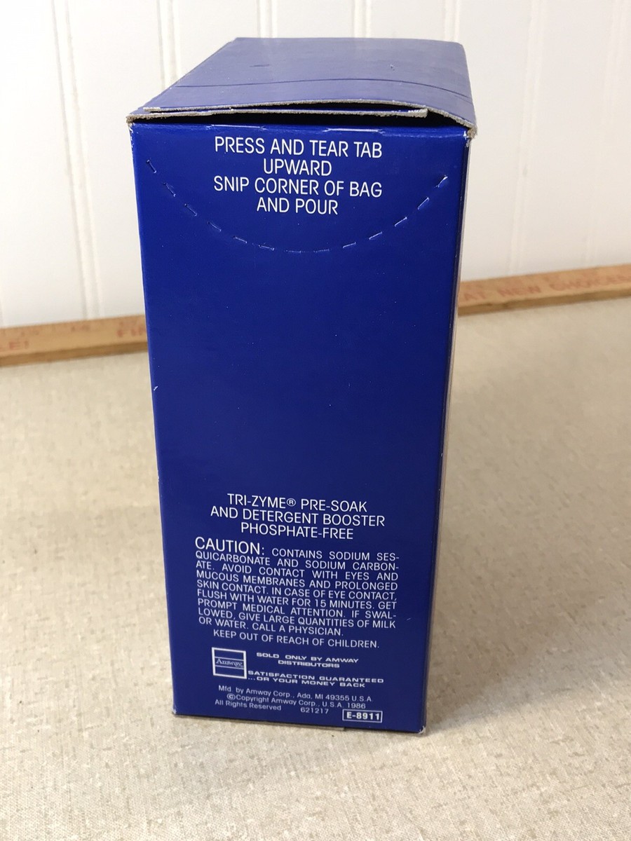 NOS Amway Tri-Zyme Phosphate-Free Pre-Soak Detergent Booster