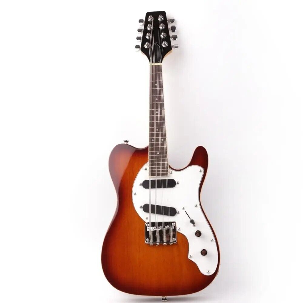 8-String Mandolin electric guitar  Maple Neck rosewood  Fingerboard in Sunburst