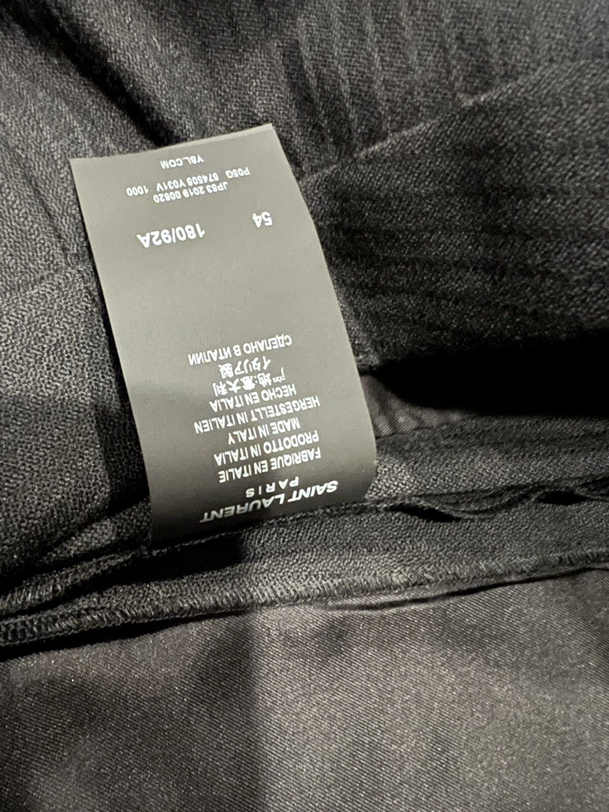 SAINT LAURENT (YSL) Pantaloni da uomo Saint Laurent taglio stivali a righe. 54 38. $1290