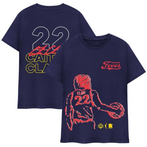Unisex round21 Caitlin Clark Navy Indiana Fever Indiana Bound T-Shirt - Picture 1 of 3
