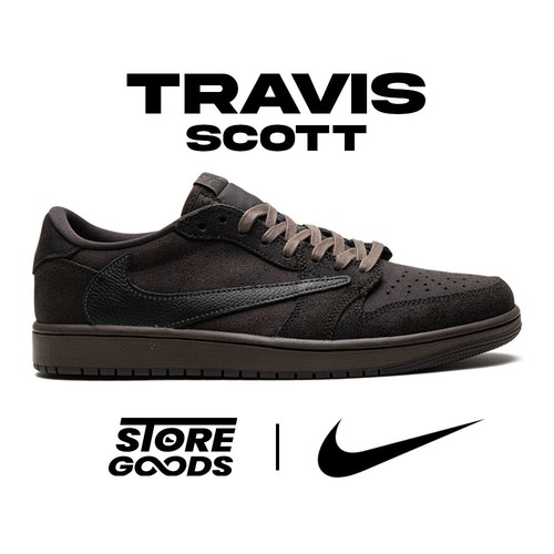 Nike Air Jordan 1 Low Travis Scott Velvet Brown 44 44.5 45 DM7866-202