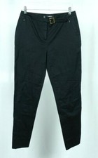 CARLISLE Tapered Black Pants Sz US 4 UK 6 Belted Belt