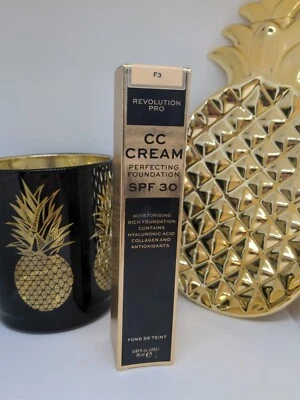 MAKEUP REVOLUTION Revolution Pro CC Creme Perfecting Foundation LSF30 26ml - F3 - NEU IM KARTON