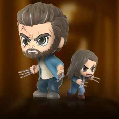 Marvel Logan and X-23 Cosbaby Bobble-Head Figure Set by Hot Toys
