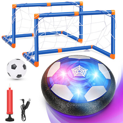 Hover Ball Set with Goals, USB Rechargeable with LED Light and Inflatable  Socc