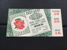 1946 ALABAMA USC ROSE BOWL COLLEGE FOOTBALL GAME TICKET STUB TROJANS TIDE