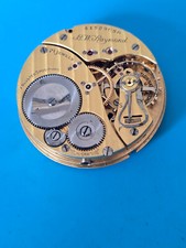 16 SIZE ELGIN 21J GOLD FLASH B.W. RAYMOND POCKET WATCH PARTS GRADE 478 MODEL 15