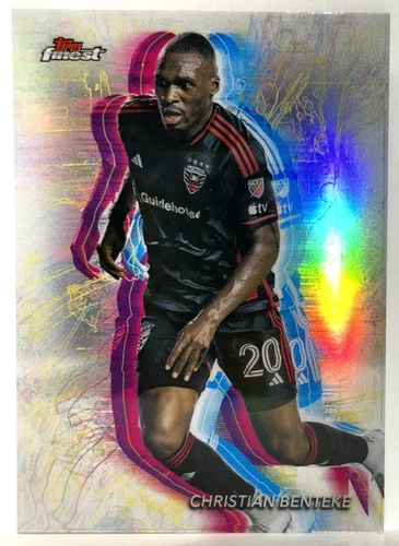 CHRISTIAN BENTEKE HOLOGLOW 2024 Topps FINEST MLS SOCCER D.C. UNITED 🔥🔥