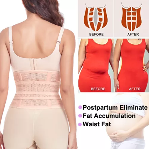 Postpartum Belly Band C Section Belly Wrap Abdominal Binder Girdle Tummy Tuck US - Picture 12 of 29