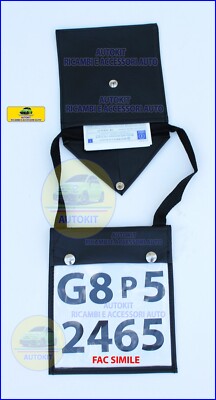 Portatarga Prova Con Portalibretto - Custodia Impermeabile Per Auto E Furgoni - Foto 9