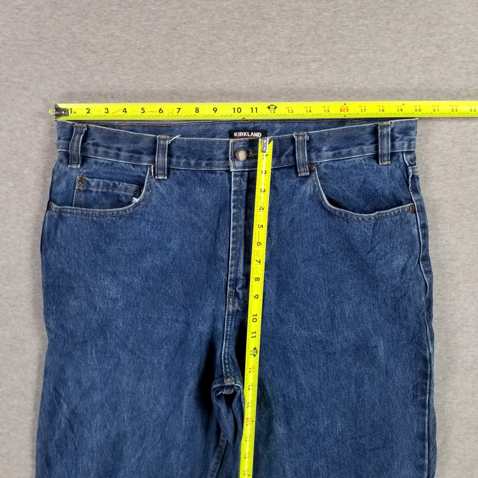 Kirkland Signature 38x32 Blue Jeans Quality Heavy Denim Work Pants