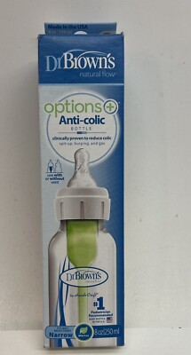 Dr Browns Options+ Anti-Colic Natural Flow Baby Bottle 4oz BPA Free SB41099