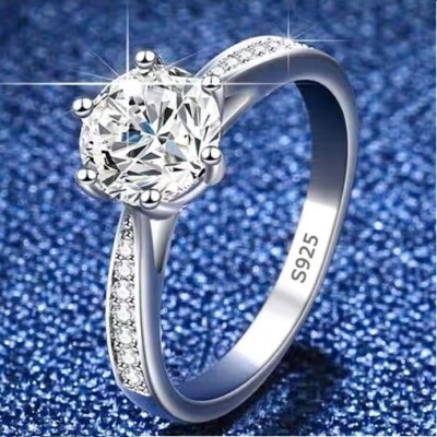 Anillos Sortijas Argollas de Compromiso Matrimonio Plata 925 Para