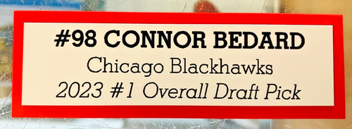 HOCKEY NAME PLATE SUBLIMATED 4" X 1 1/4" TEAM COLOR UNDERLAY U PICK PLAYER SALE! - Picture 18 of 35
