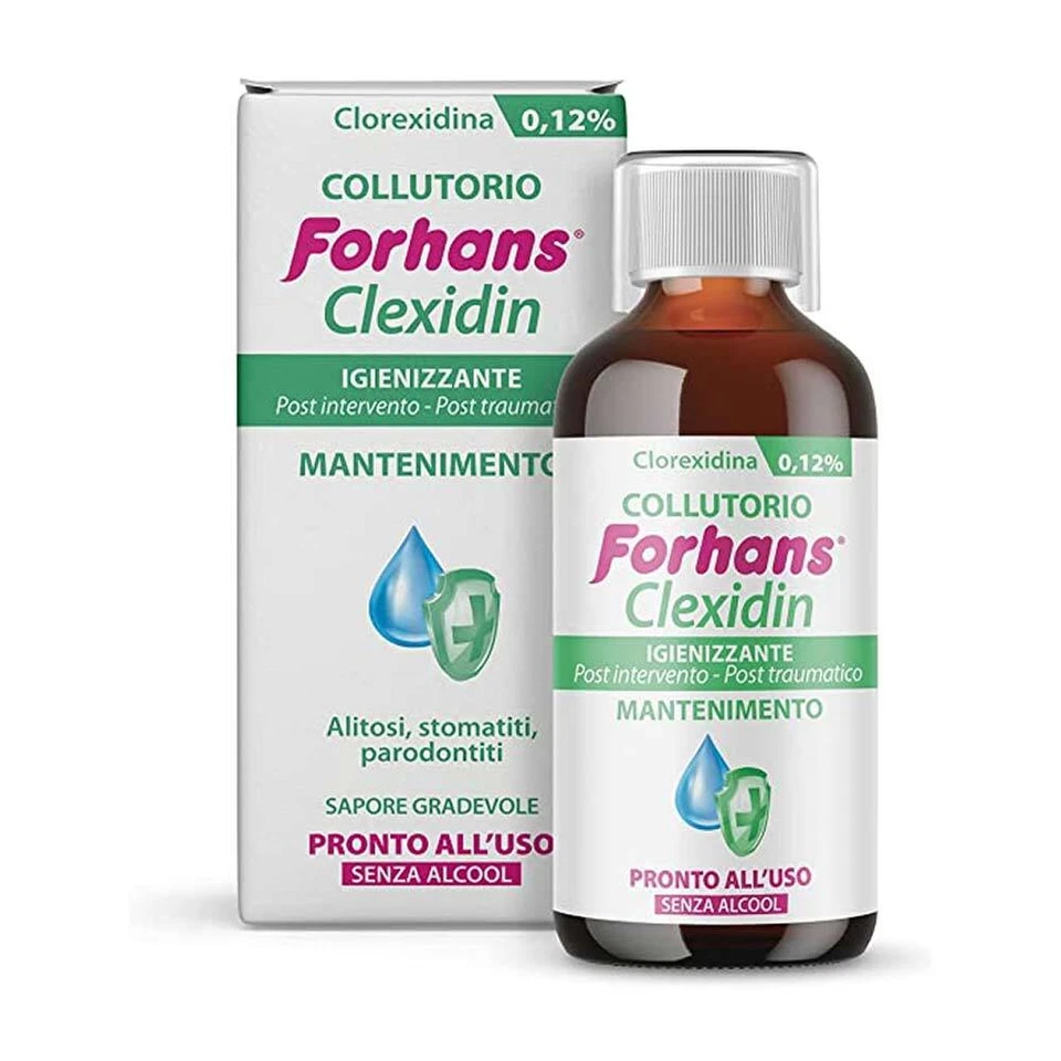 Forhans Clexidin Clorexidina 0.12% Collutorio Senza Alcool 200 ml