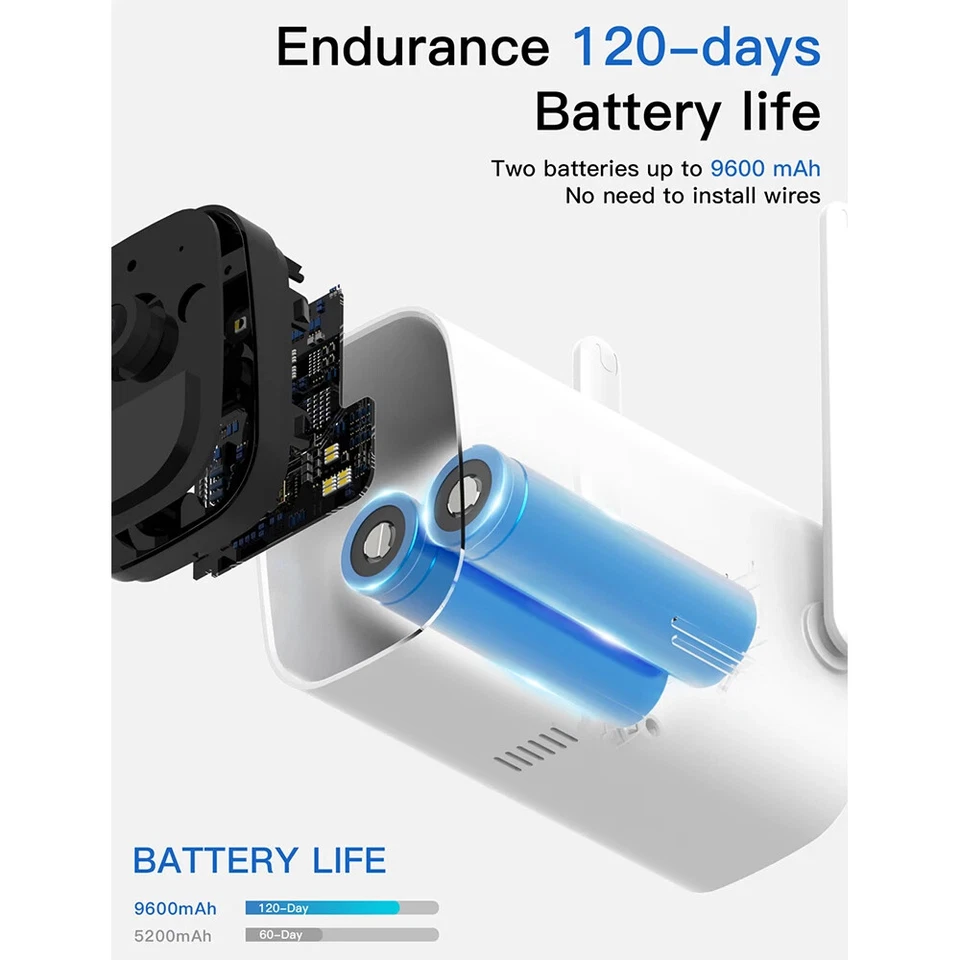 Anran K08W6994 Battery Operated NVR Kit Home Security System - 12.5", 8ch camera - Image 2 of 4