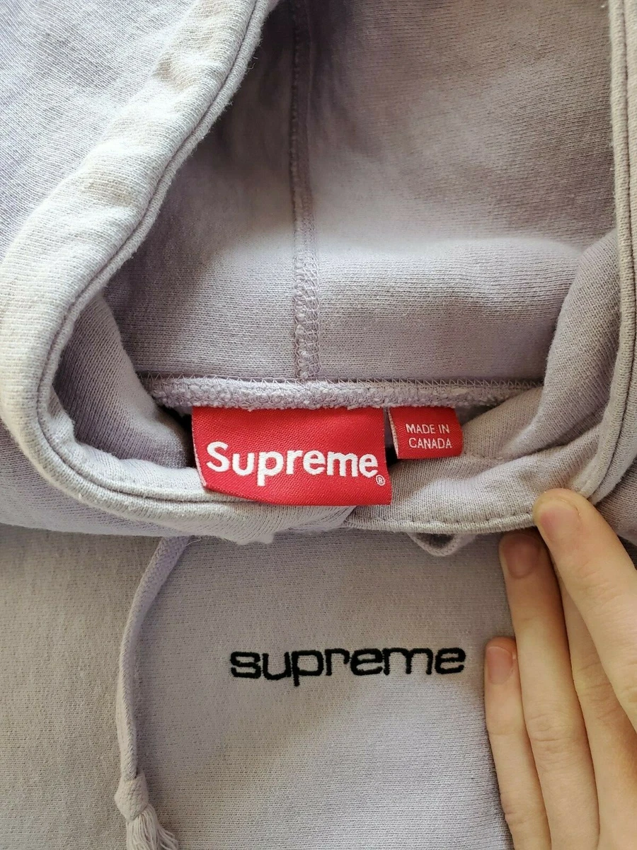 2017 FW17 SUPREME BOX LOGO HOODED SWEATSHIRT RED PURPLE WHITE SMALL S