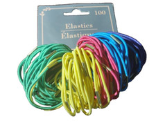 Elastics Set Of 100 Hair Ties Multicolor-Brand New-SHIPS N 24 HOURS