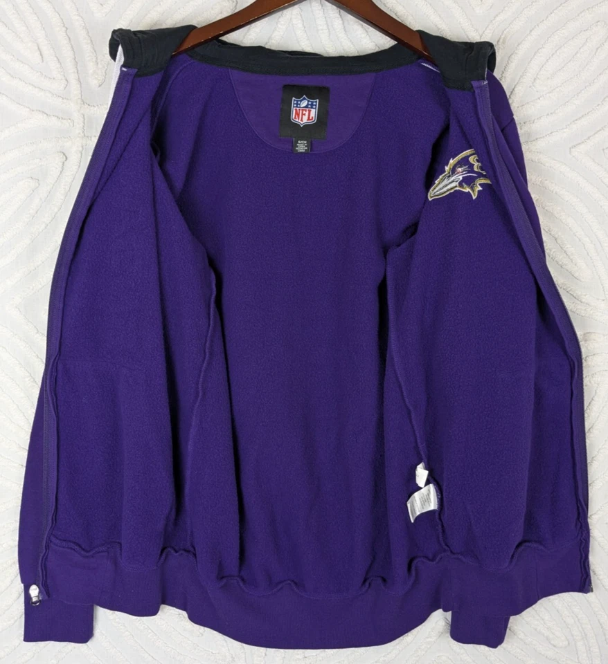 Толстовка с капюшоном Baltimore Ravens G-lll размер S на молнии толстовка куртка NFL вышитая - Изображение 4 из 4