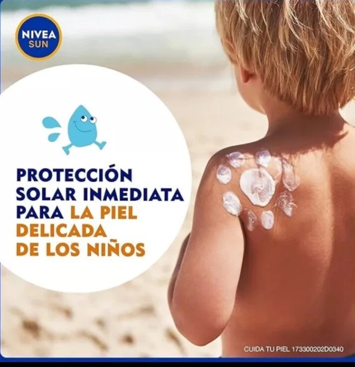 NIVEA SUN SPF 50 Protector Solar para Bebés y Niños Spray Protector 200ml Alemán Foto 4 de 4